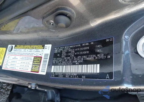 2022 Toyota Highlander L z USA, uszkodzony, nr VIN 5TDCZRBH2NS238320